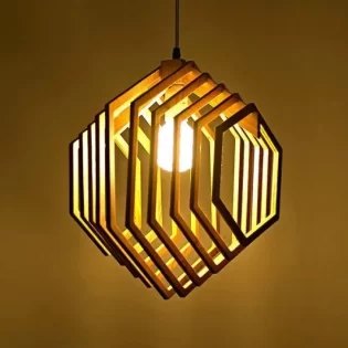 wooden hanging lamp cutting file