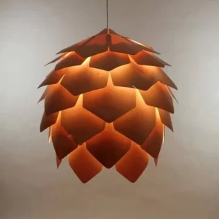 wooden hanging lamp