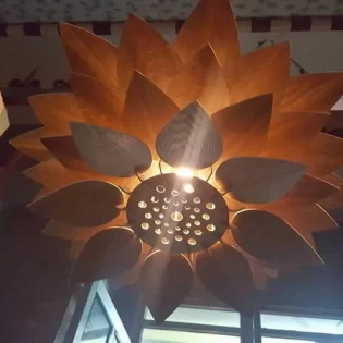 wooden hanging lamp laser cut