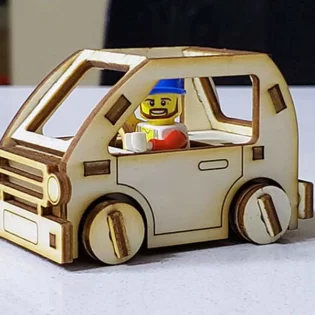 Wooden Lego toys car for kids