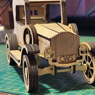 wooden vintage classic retro ford toy car