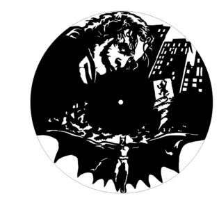 Batman Clock Laser Cut