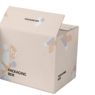 Foldable kraft shipping box