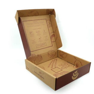 Cardboard cake packaging box