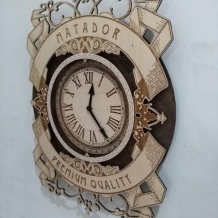 Chasy Wall Clock Laser Cut
