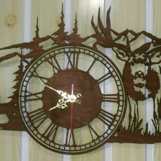 Clock Deer In The Mountains