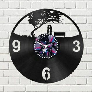 Clock With Couple Laser Cut Clock