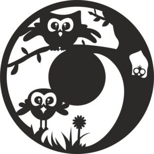 Decorative Owls Clock Plan