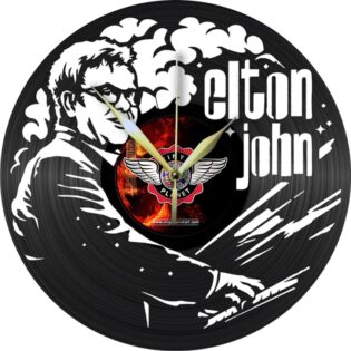 Elton John Vinyl Record Clock Laser Cut