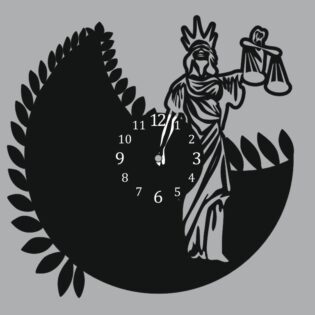 Femida woman of justice Clock