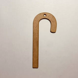 Laser Cut Candy Cane Cutout Christmas Ornament