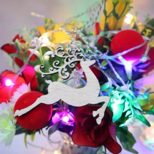 Laser Cut Christmas Reindeer Ornament