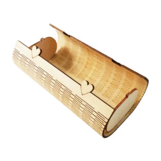 Eco-Friendly Bamboo Gift Box with Laser Engraved Wooden Packaging Design