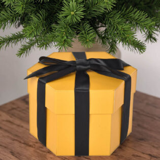Custom Hexagon Gift Box with Ribbon for Gift Packaging