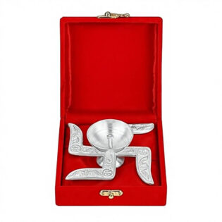 Diwali Gift Set with Decorative Swastik Diya in Premium Gift Box