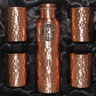 Copper Bottle Gift Set