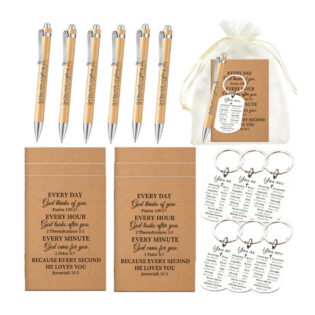 Corporate notebook, pen and keychain gift set packed in a presentation box for employee and client gifting