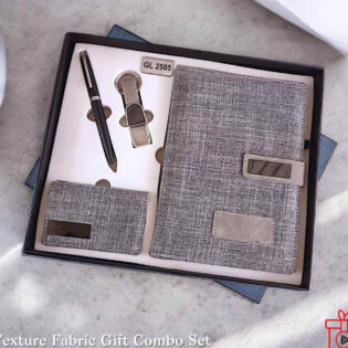 diary pen keychain and card holder gift set for corporate gifting