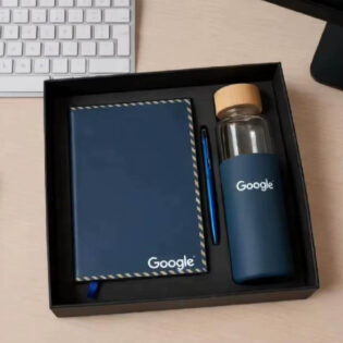 notebook bottle and pen gift set for corporate gifting