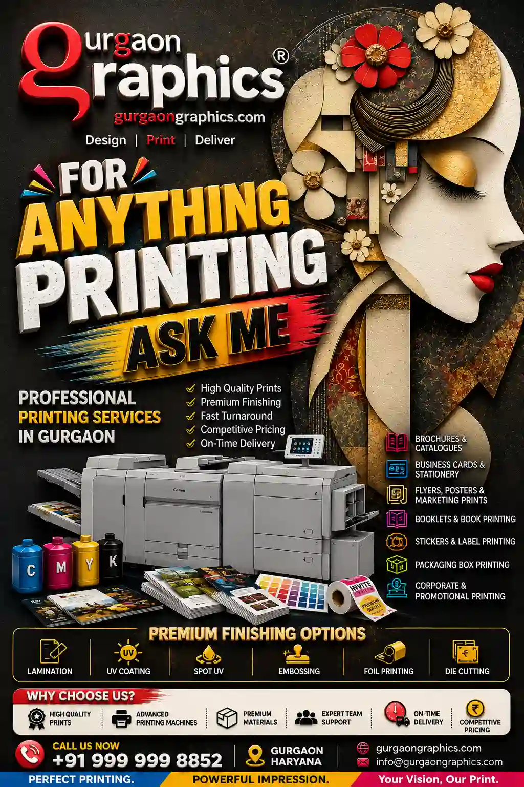 gurgaon graphics digital printing, premium quality printing posters 3d