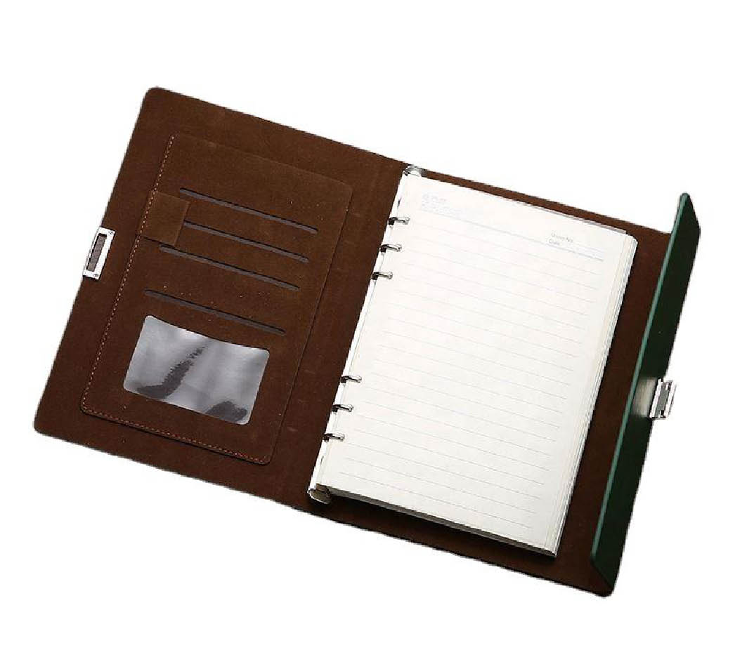 Executive Green Notebook Gift Set with Pen & Keychain executive green notebook gift set with pen keychain and card holder for corporate gifting