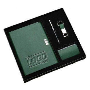 diary pen and keychain gift set for corporate gifting