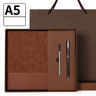 A5 notebook and pen gift set in premium gift box