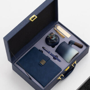 premium gift box set with notebook mug pen and accessories