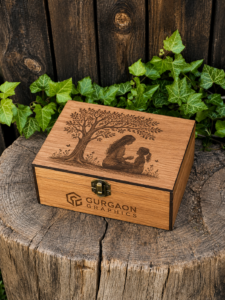 Laser engraved corporate gift box