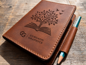 Laser engraved corporate diary