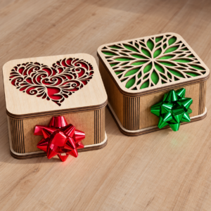 Custom MDF laser cut gift box