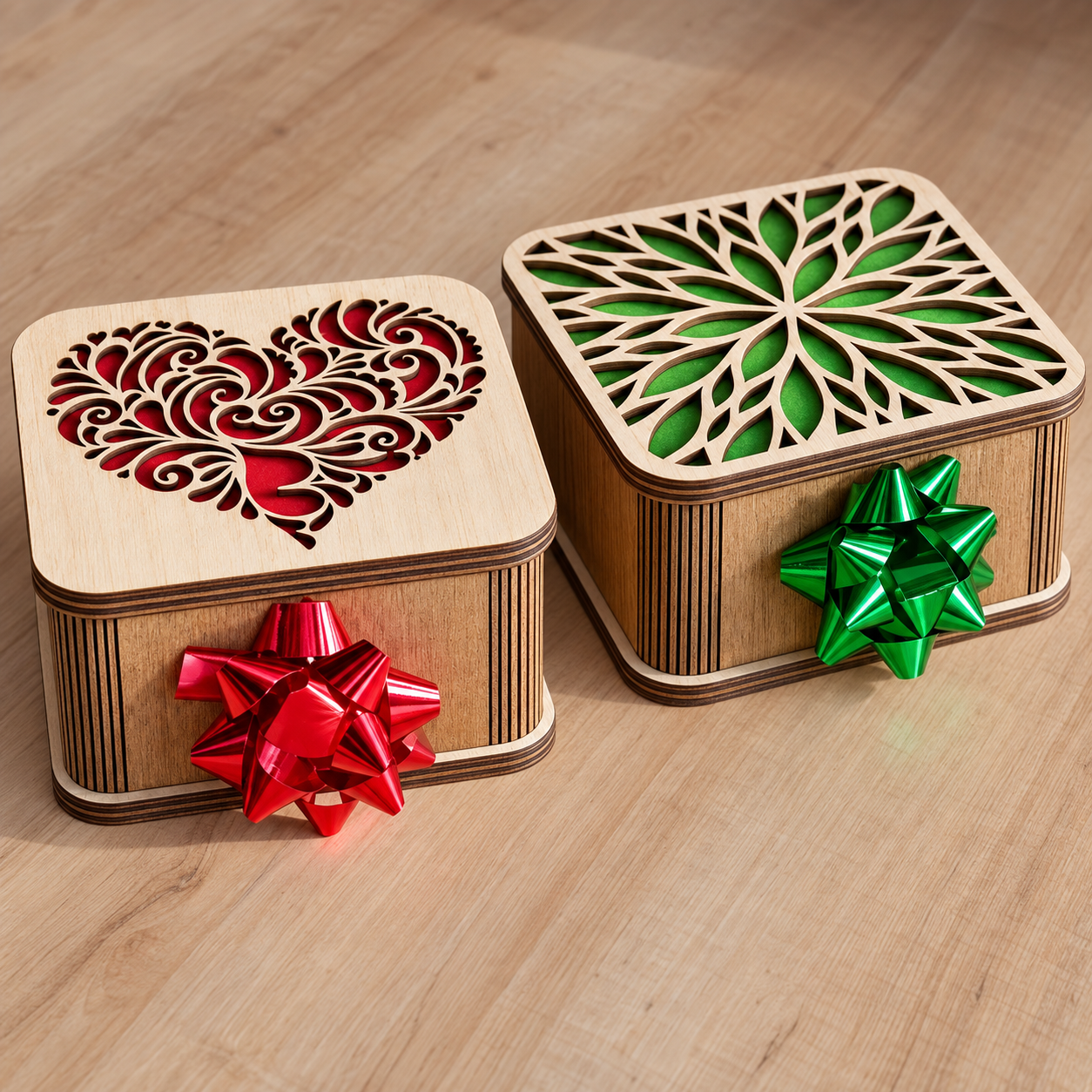 Custom MDF laser cut gift box