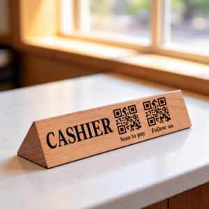 MDF laser cut name plate