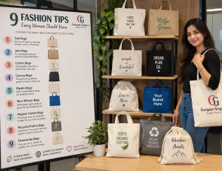 gurgaon graphics jute bags multiple sizes & types