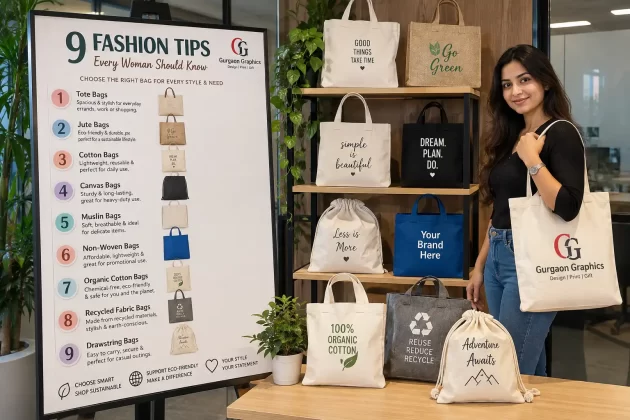 gurgaon graphics jute bags multiple sizes & types
