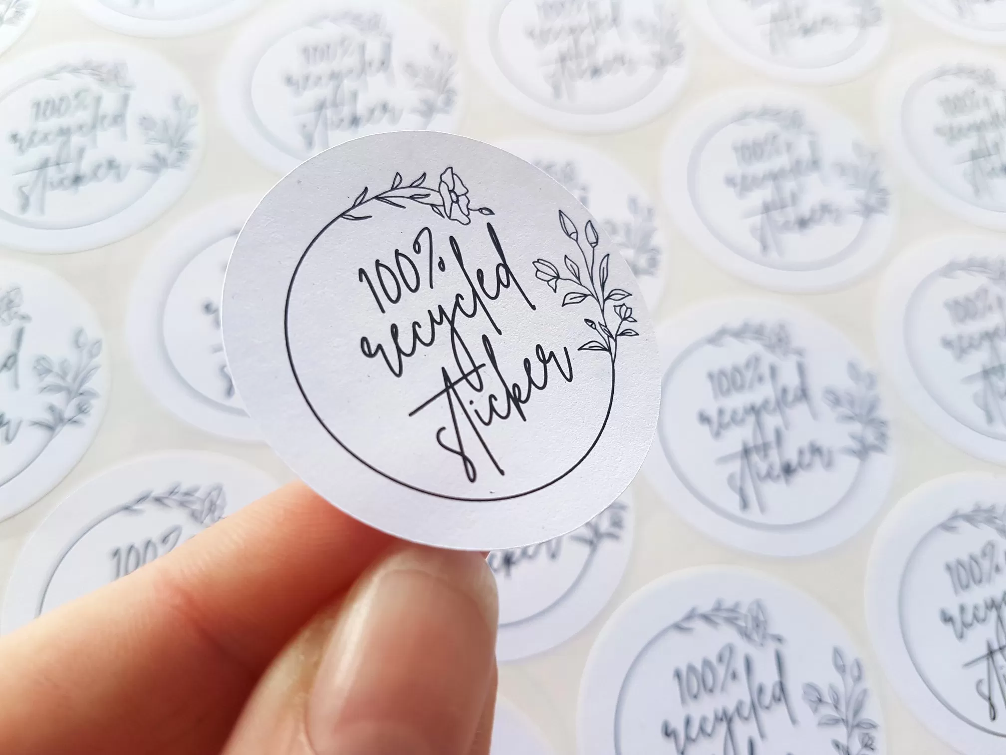 Custom Circle Sticker Design: